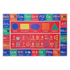 Educational Kids Cotton Rug For Playrooms, Kids Rooms, Classrooms -Child Home Decoration Store GUEST fcd744b0 0997 4b36 b0ae 39c99e4554ea
