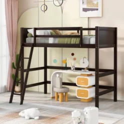 Twin Size Wood Loft Bed With Ladder-ModernLuxe 21 Twin Size Wood Loft Bed With Ladder-ModernLuxe -Child Home Decoration Store GUEST fd88ce8f 7dd8 43fa 916d a6ff039a6a87
