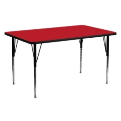 Flash Furniture 24''W X 60''L Rectangular HP Laminate Activity Table - Standard Height Adjustable Legs -Child Home Decoration Store GUEST fe1d368a b3b8 475e 87f9 e83595460966