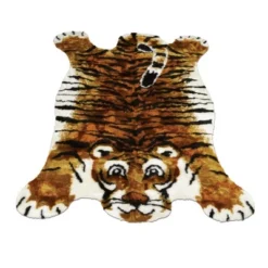 Walk On Me Faux Fur Super Soft Kids Tiger Rug Tufted With Non-slip Backing Area Rug -Child Home Decoration Store GUEST fef6be18 0c1c 43c8 8988 132735fd614f