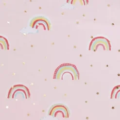 Natalie Rainbow With Metallic Printed Total Blackout Window Panel Pink - Mi Zone 16 Natalie Rainbow With Metallic Printed Total Blackout Window Panel Pink - Mi Zone -Child Home Decoration Store GUEST ff1254e6 be59 4a18 b2ad e0eb4c710d07