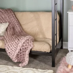 Twin Over Futon Analise Metal Bunk Bed Black - Saracina Home 13 Twin Over Futon Analise Metal Bunk Bed Black - Saracina Home -Child Home Decoration Store GUEST ffe84cd1 2ca5 49b4 b5d9 a86751b3e5fc